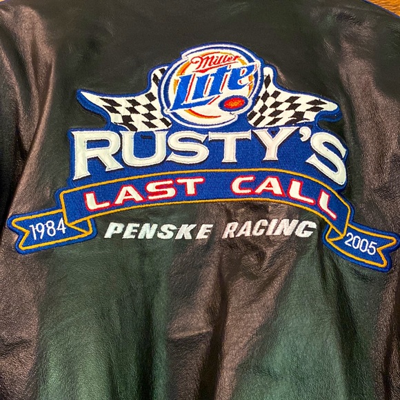 Miller Lite Racing, leather jacket, #2 Rusty Wallace XL - Picture 4 of 8